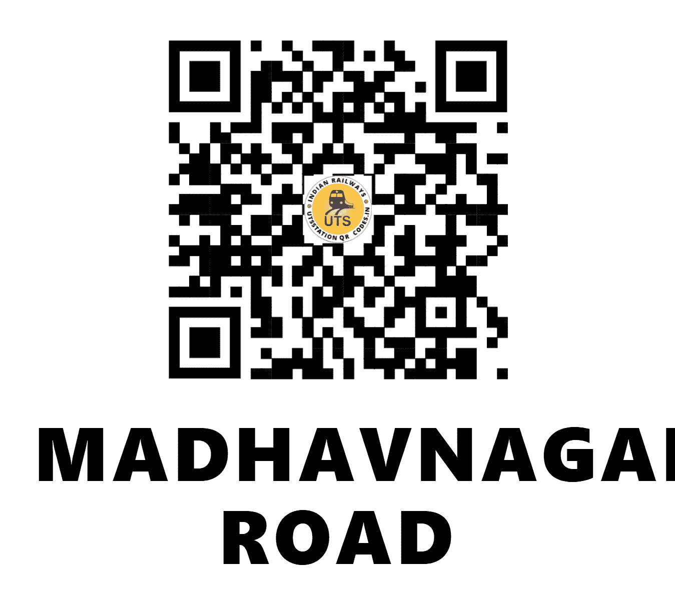 UTS QR Code for MADHAVNAGAR ROAD - MDRR (WC - MADHYA PRADESH)